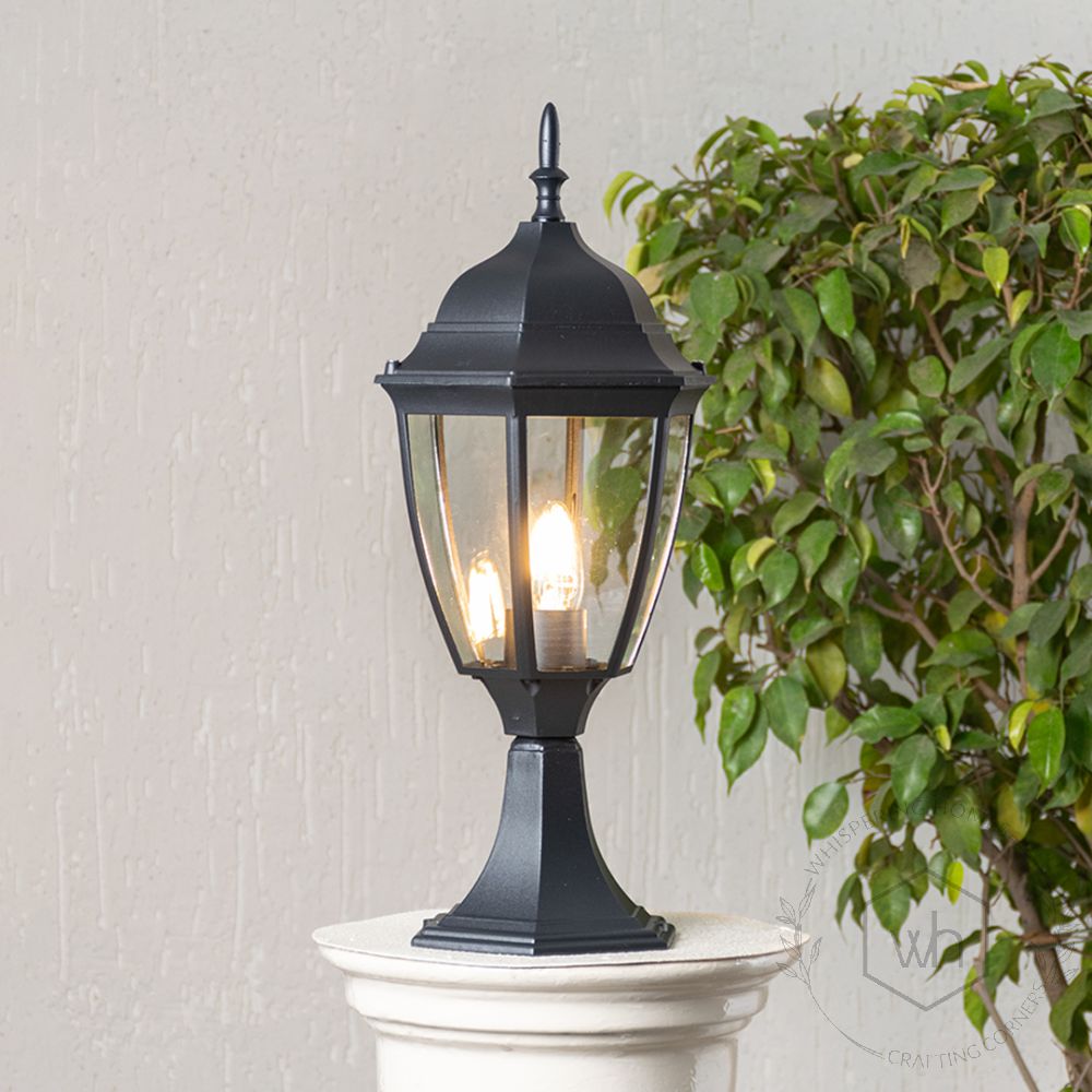 Lantern Outdoor Gate Light - Large Light On White Background