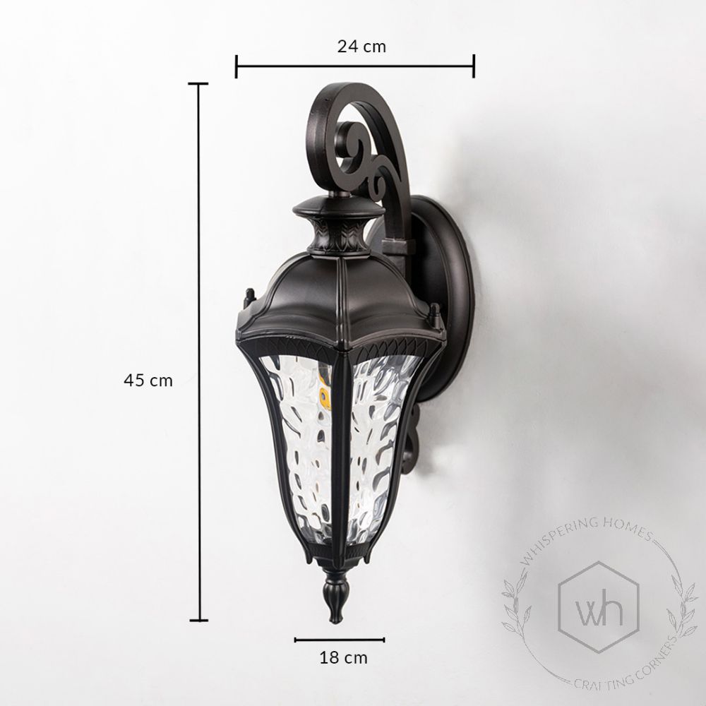 Bosom Outdoor Wall Light - Dark Brown Dimensions