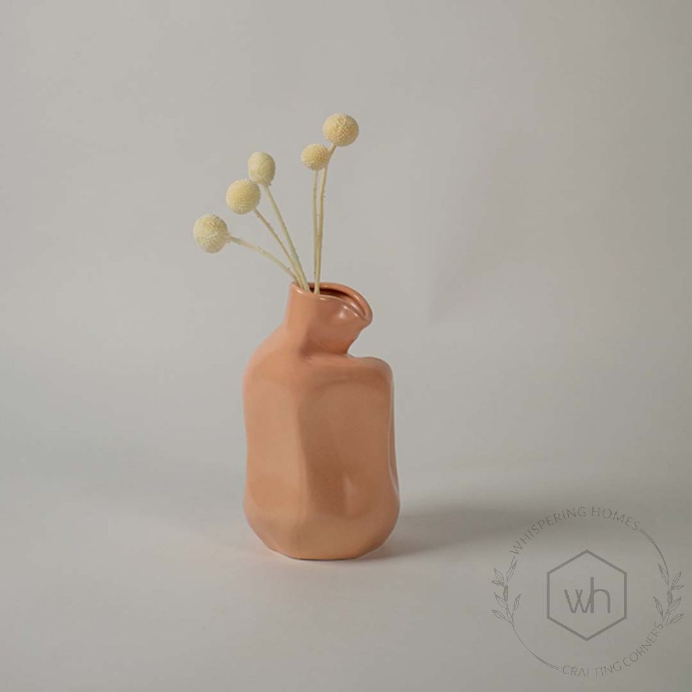 Loka Deco Ceramic Flower Vase - Peach