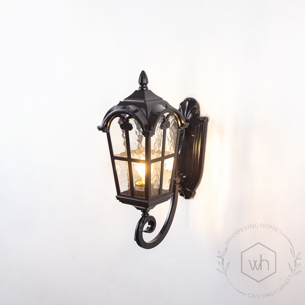 Lumiere Outdoor Wall Light - Brown Light On White Background