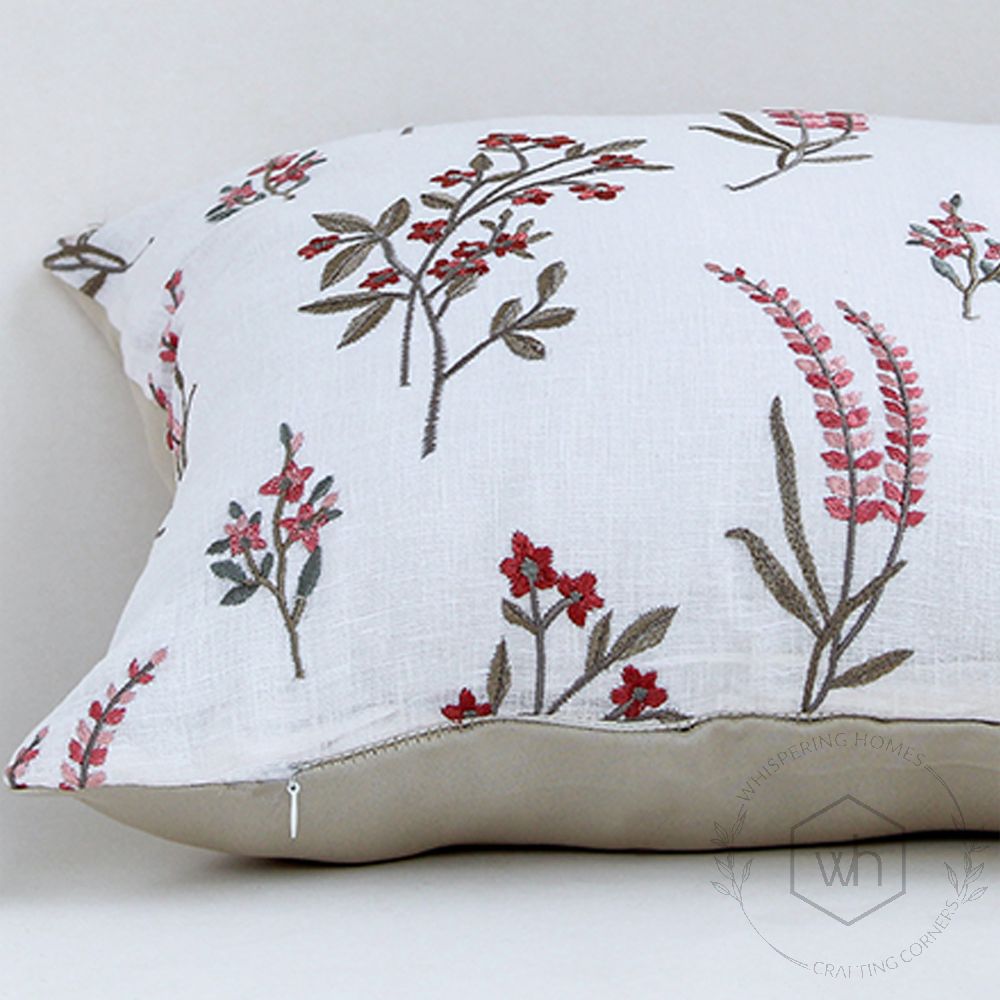 Lupine Designer Marmalade Embroidered Cushion Cover