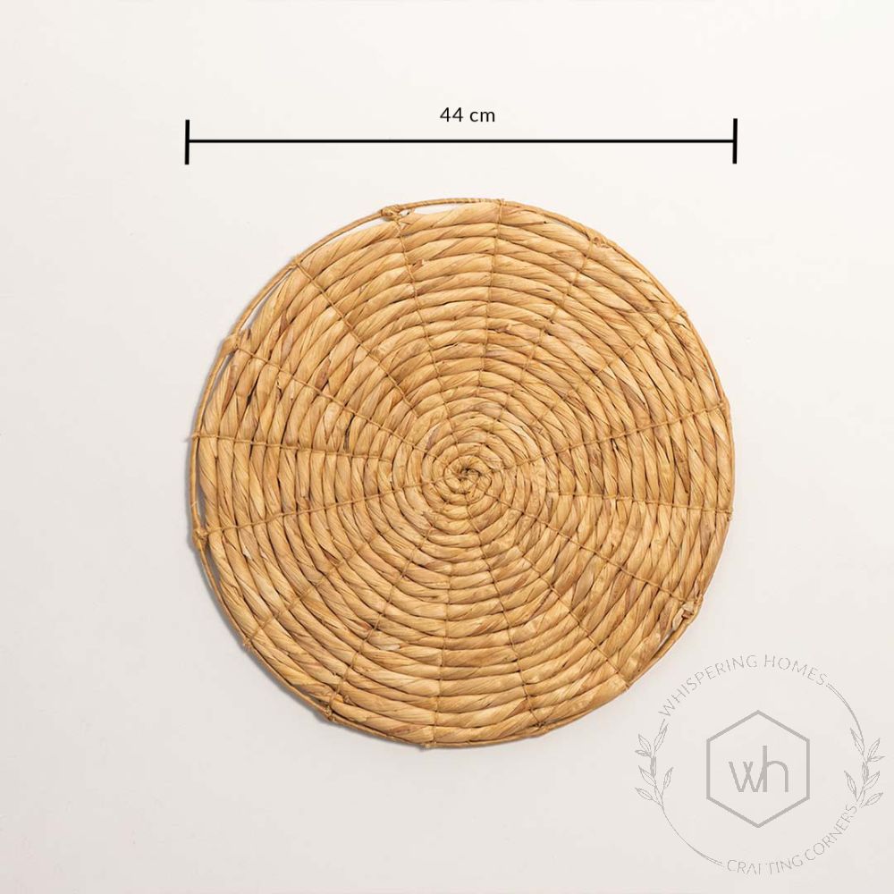 Manila Cane Handwoven Wall Basket Dimensions