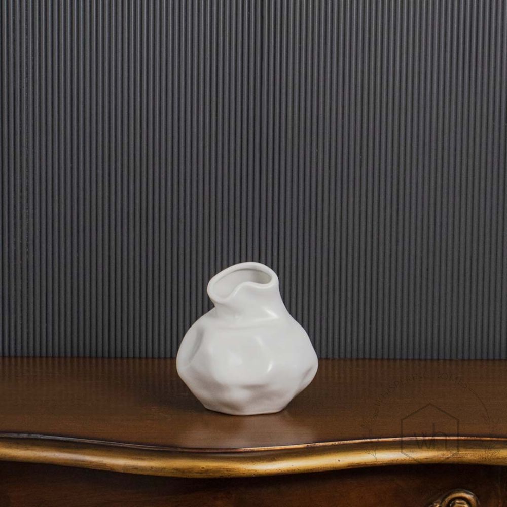 Mari Ceramic Flower Vase - White