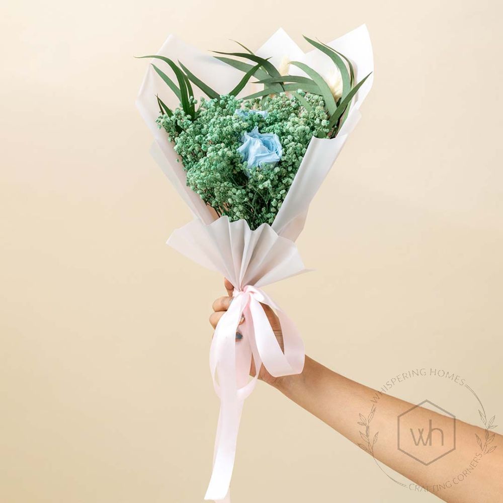 Mint Green Dried Flower Bouquet