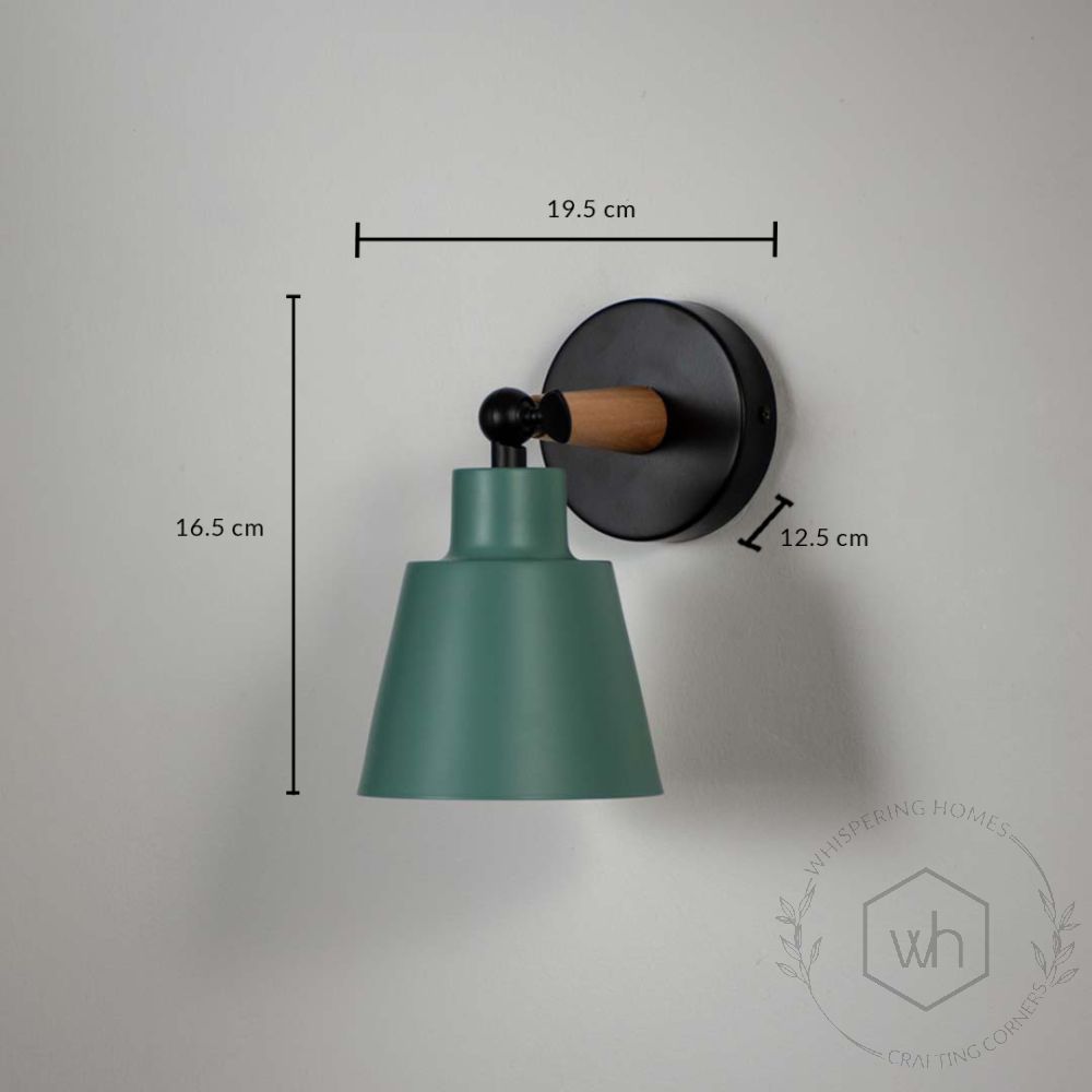 Modern Wall Light - Green Dimensions