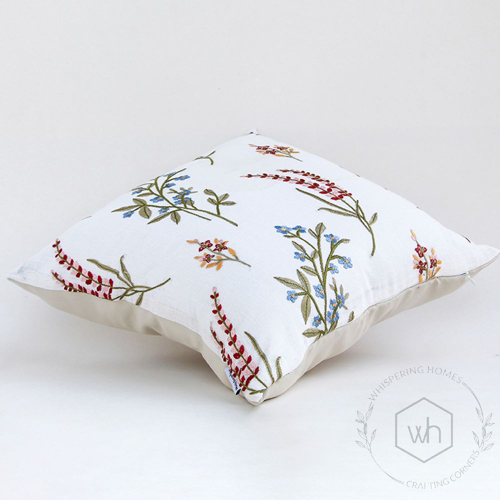 MULTICOLOUR EMBROIDERED SET OF CUSHION COVER