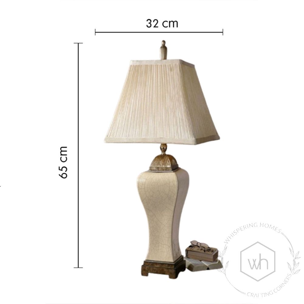 Namesake Ceramic Table Lamp with White Shade