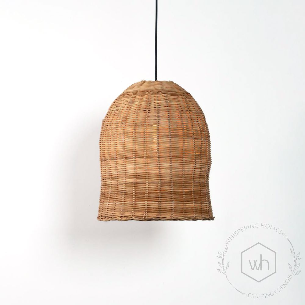 Natural Bamboo Bell Pendant Lamp
