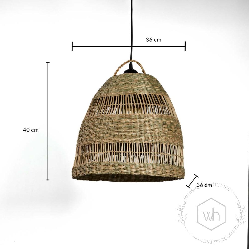 Natural Sabai Grass Basket Pendant Lamp