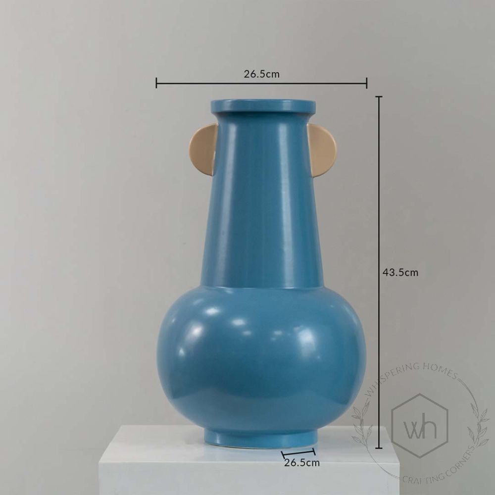 Nicita Ceramic Flower Vase Sky Blue