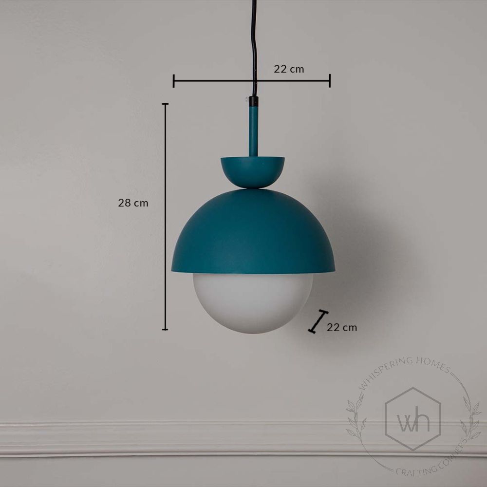 Nordic Macaroon Pendant Lamp -Dark Blue & White