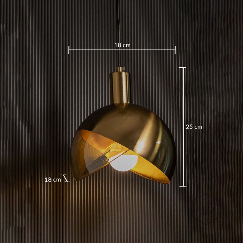 Nordic Style Glass Pendant Lamp Dimensions