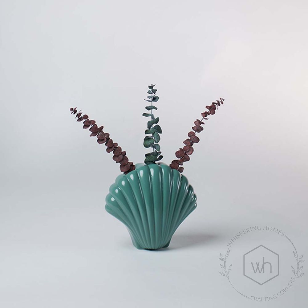Opie Deco Ceramic Flower Vase - Green