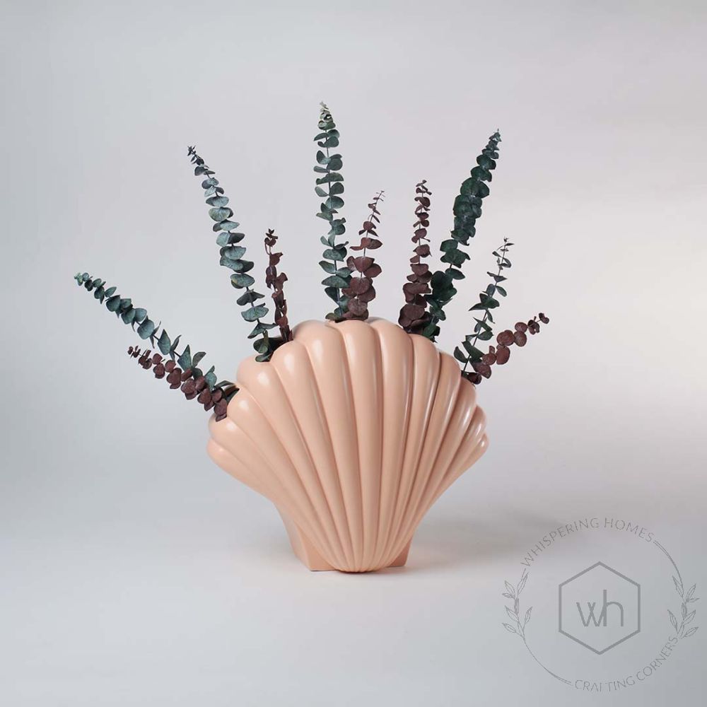Opie Deco Ceramic Flower Vase - Peach