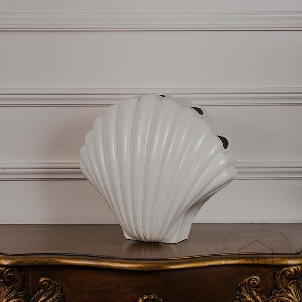 Opie Deco Ceramic Vase White
