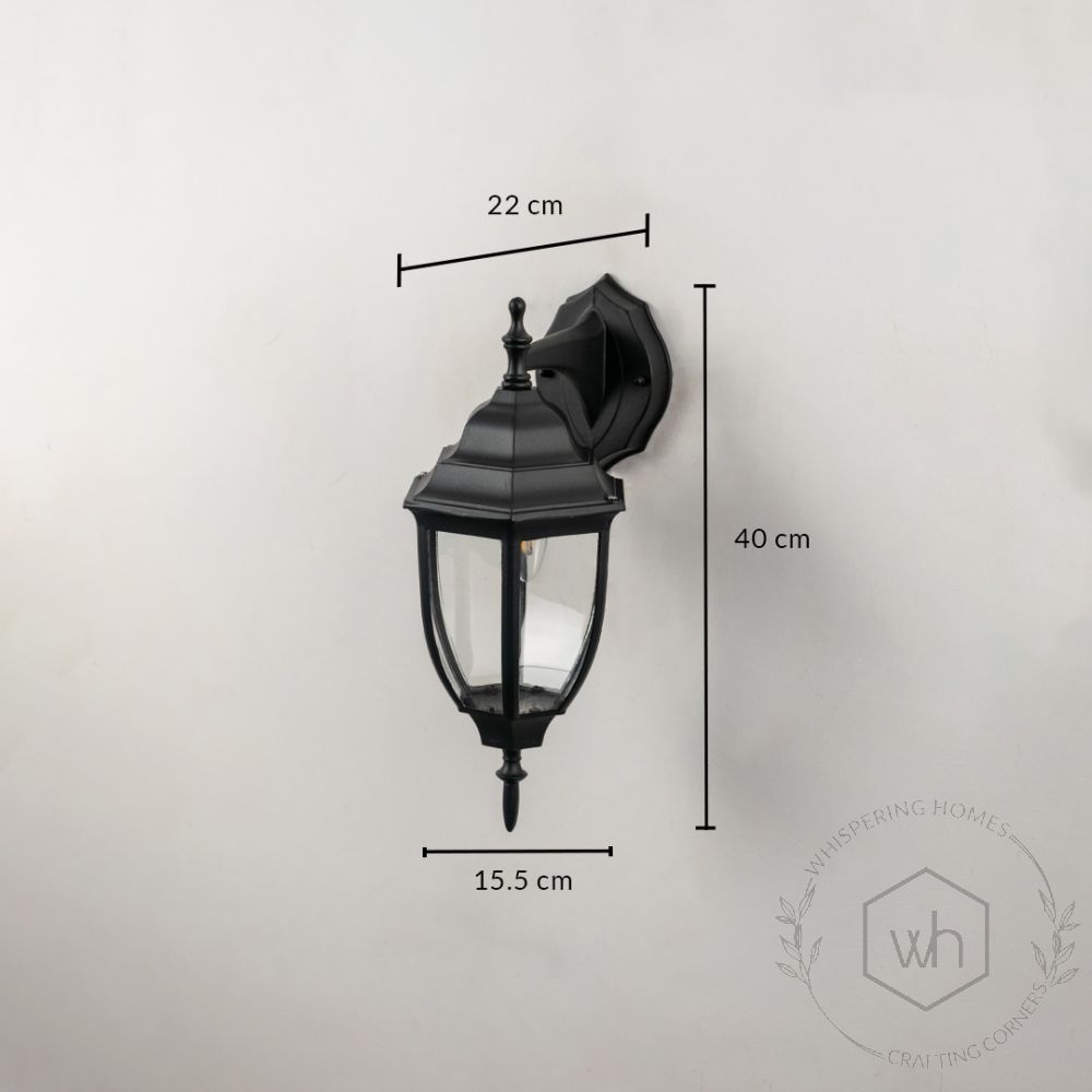 Oxford Outdoor Wall Lantern - Small Dimensions