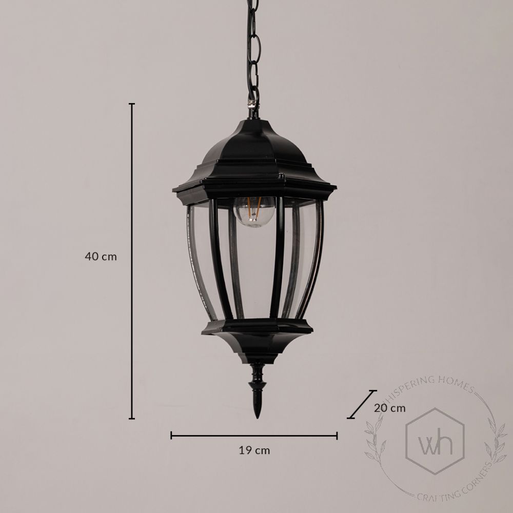 Augusta Outdoor Hanging Light Small dimensions