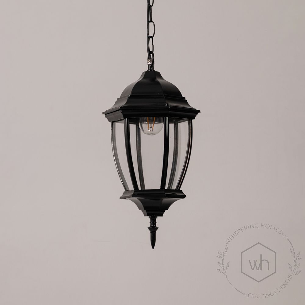 Augusta Outdoor Hanging Light Small light off white background