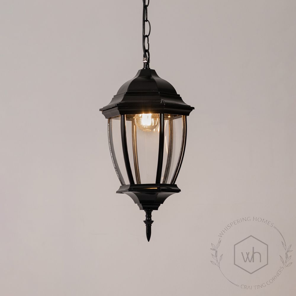 Augusta Outdoor Hanging Light Small light on white background