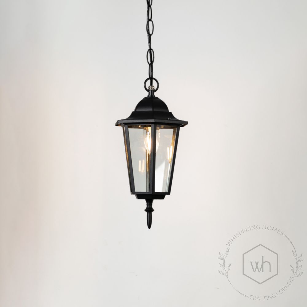 Paris Outdoor Hanging Light - Small Light On White Background