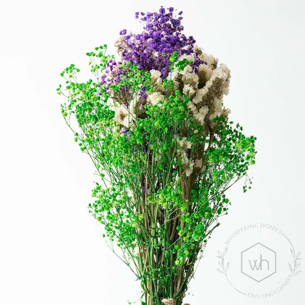 Preserved Babysbreath - Green Mix Bouquet