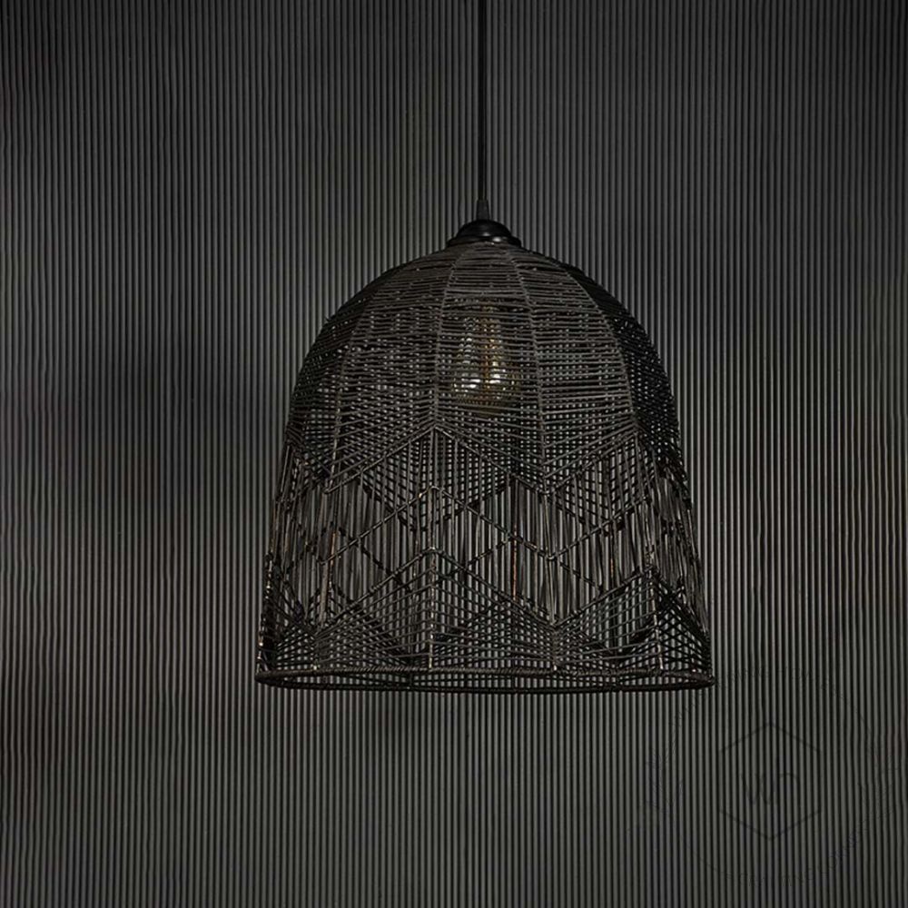 Raycatcher Bamboo Hanging Lamp - Black