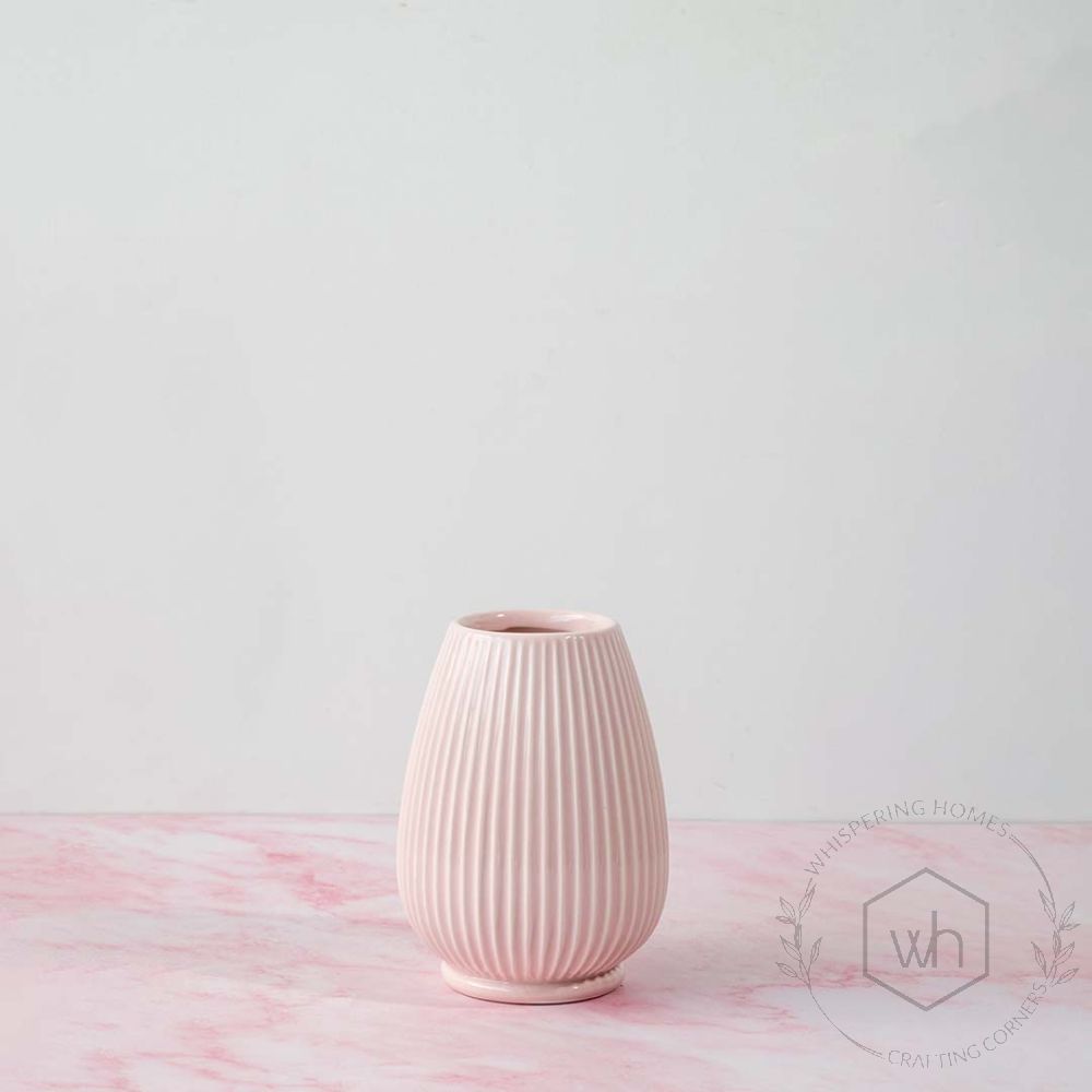 Rigel Ceramic Flower Vase Pink