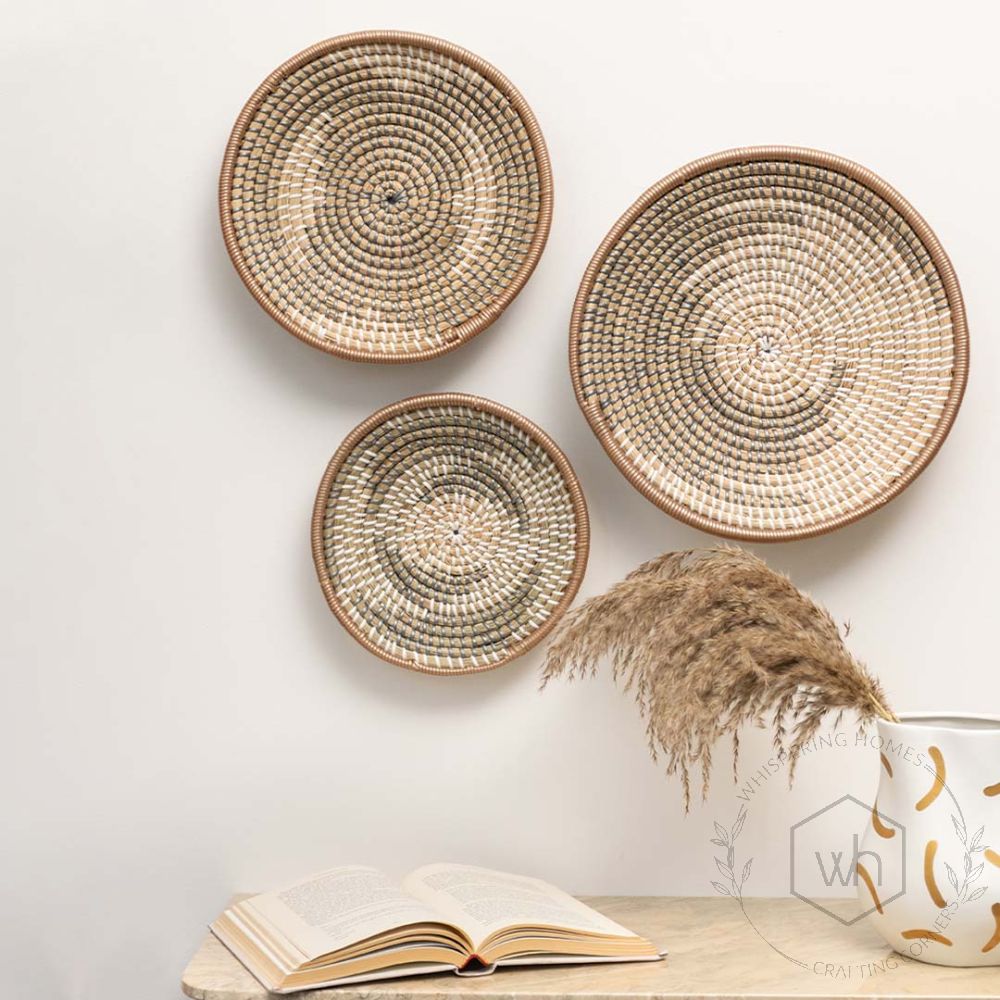 Fall Handwoven Wall Basket Lifestyle