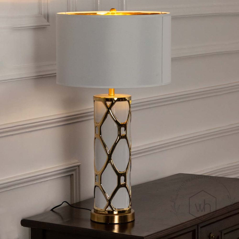 Rowan White Ceramic Table Lamp 