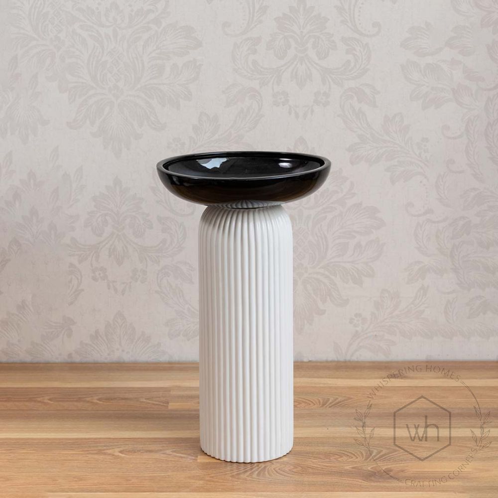 Saleban White Ceramic Flower Vase Large