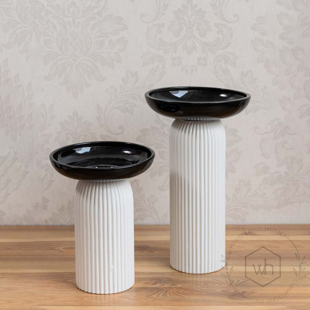 Saleban White Ceramic Flower Vase Large