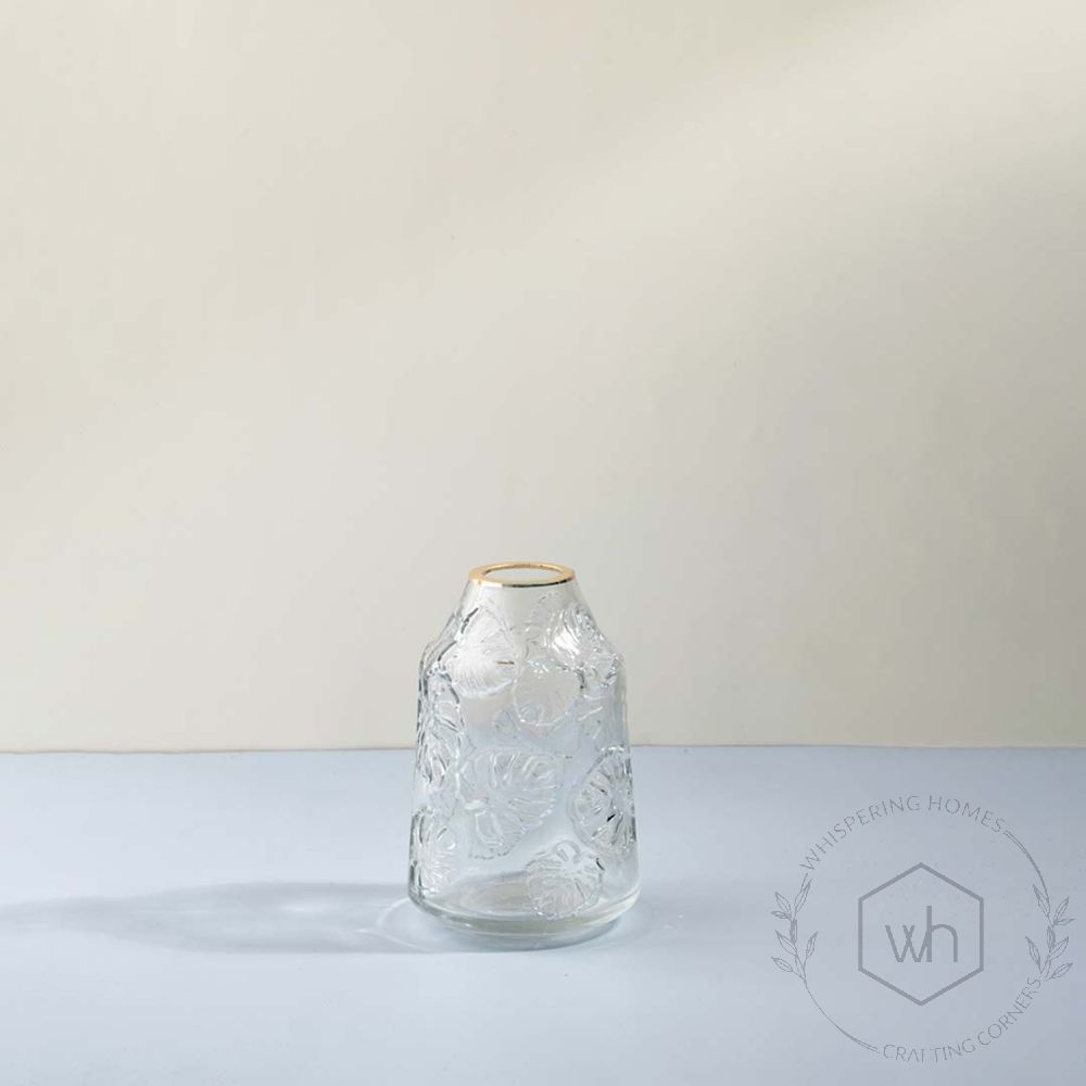 Selia Glass Vase - Small White Background