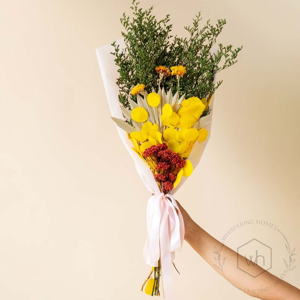 Sunshine Mixed Dried Flowers Bouquet
