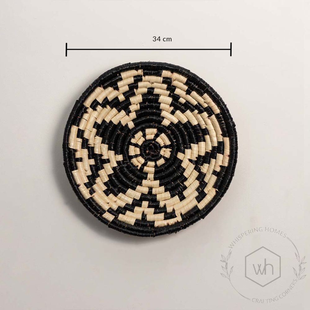 Tara Handwoven Sabai Wall Basket Dimensions