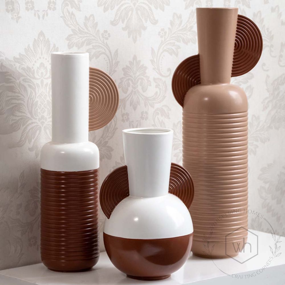 Troy Brown Ceramic Floor Vase Large