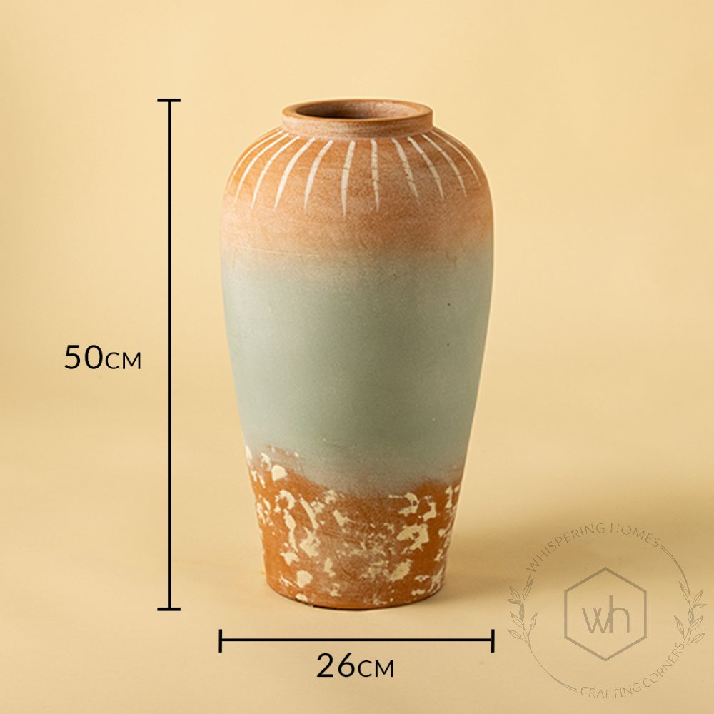 Mud Muse Terracotta Vase Medium Dimensions