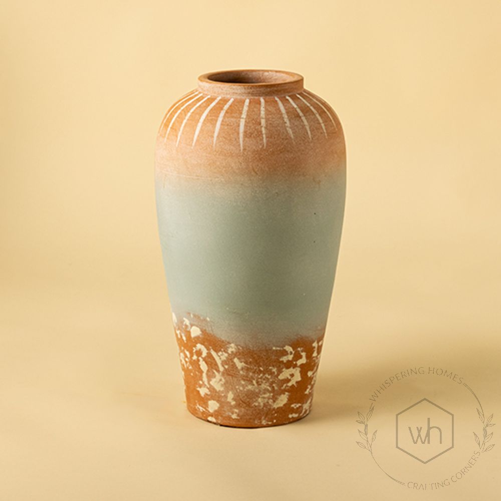 Mud Muse Terracotta Vase Medium White Background