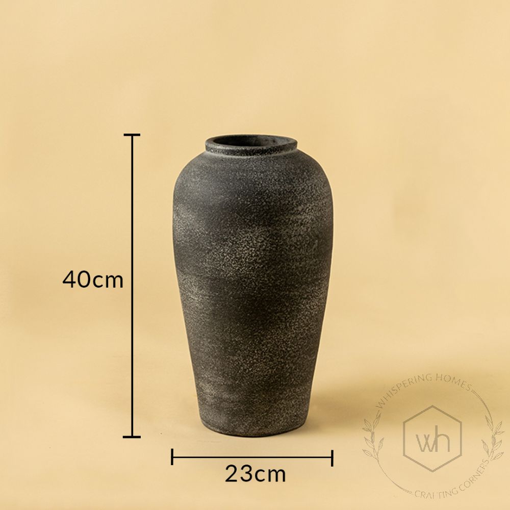 Ochre Terracotta Vase Small Dimensions