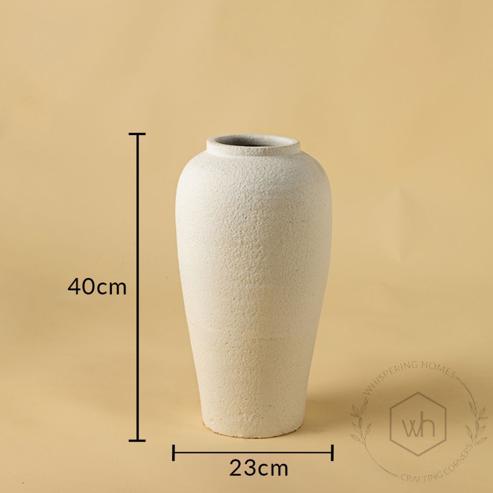 Frost Terracotta Vase Small Dimensions