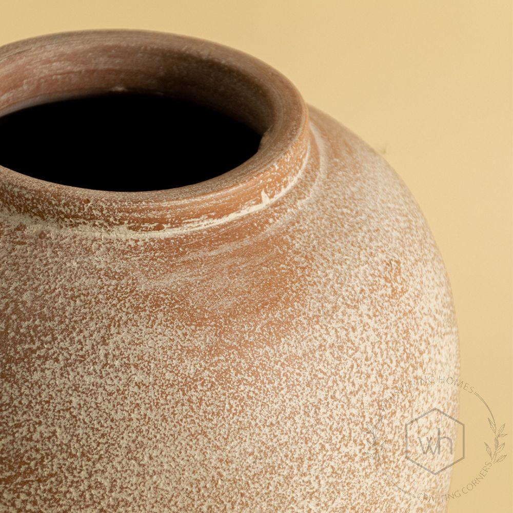 Sepia Terracotta Vase Medium Closeup-1