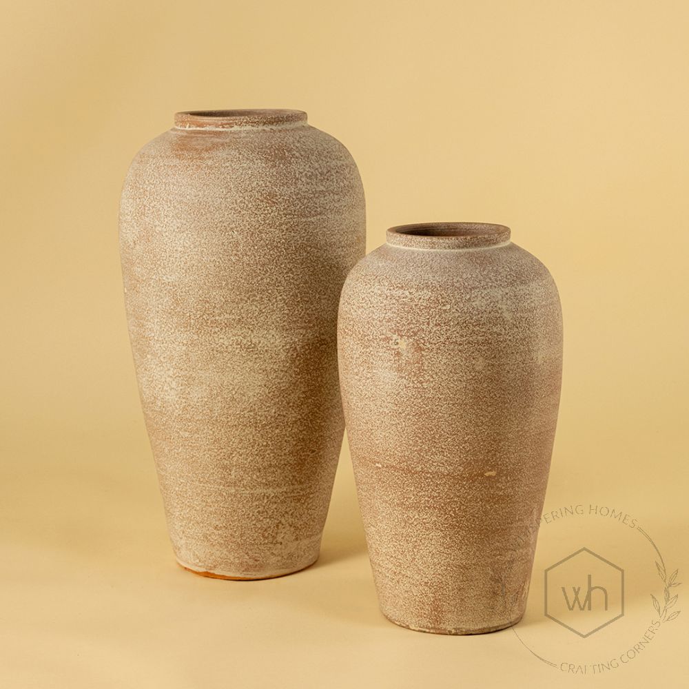 Sepia Terracotta Vase Medium Grouped