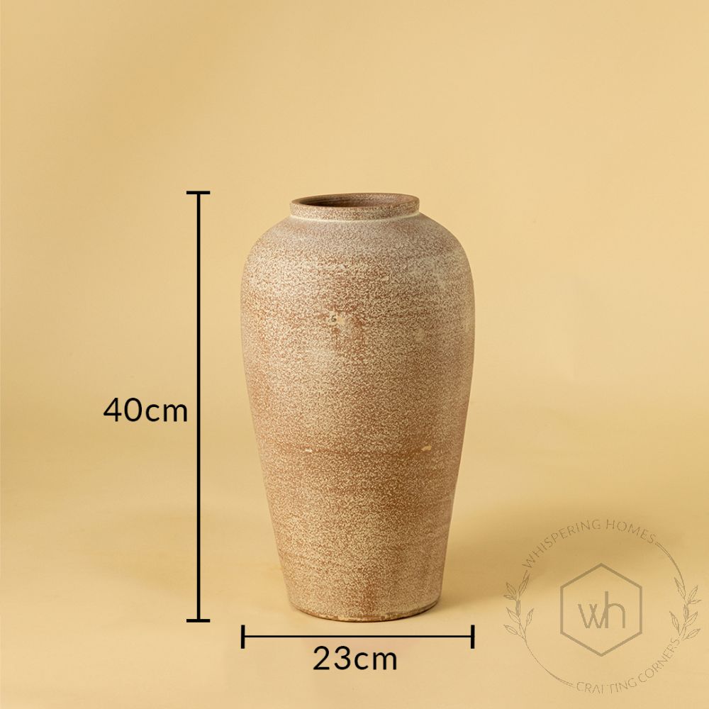 Sepia Terracotta Vase Small Dimensions