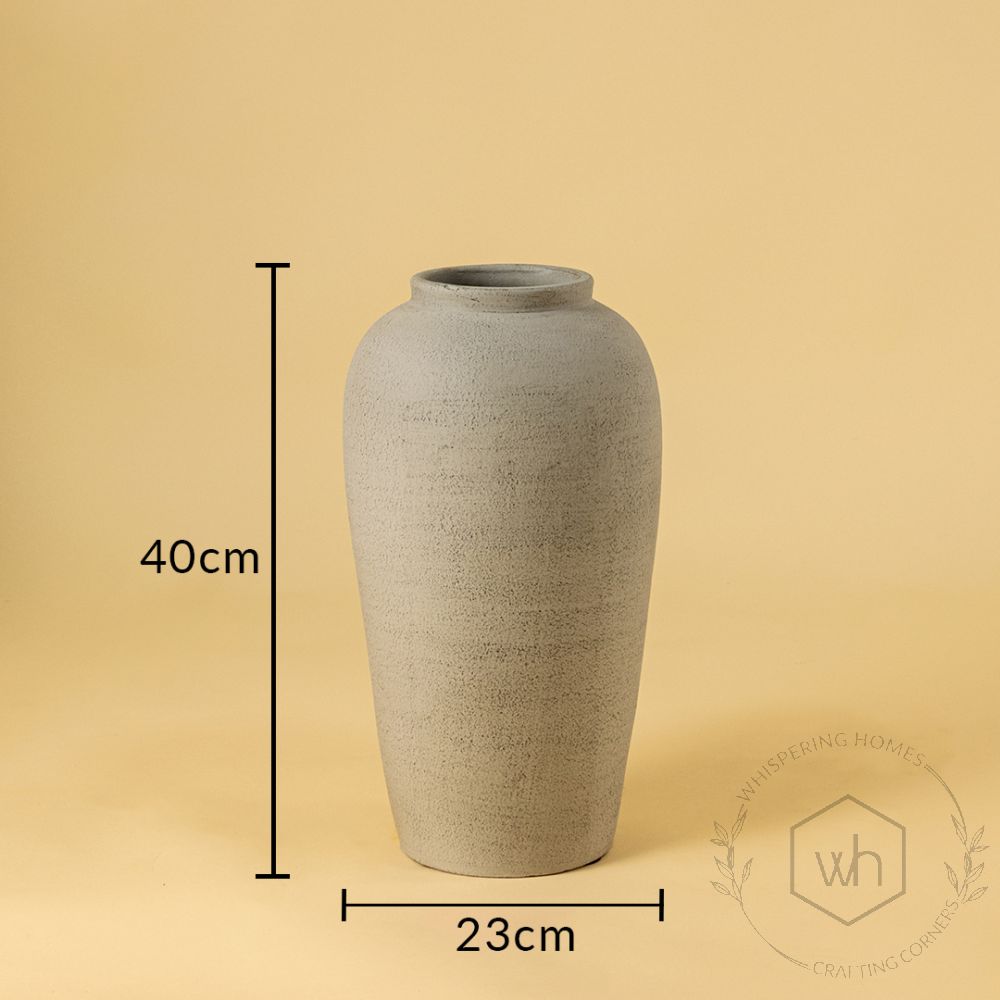 Milkstone Terracotta Vase Small Dimensions