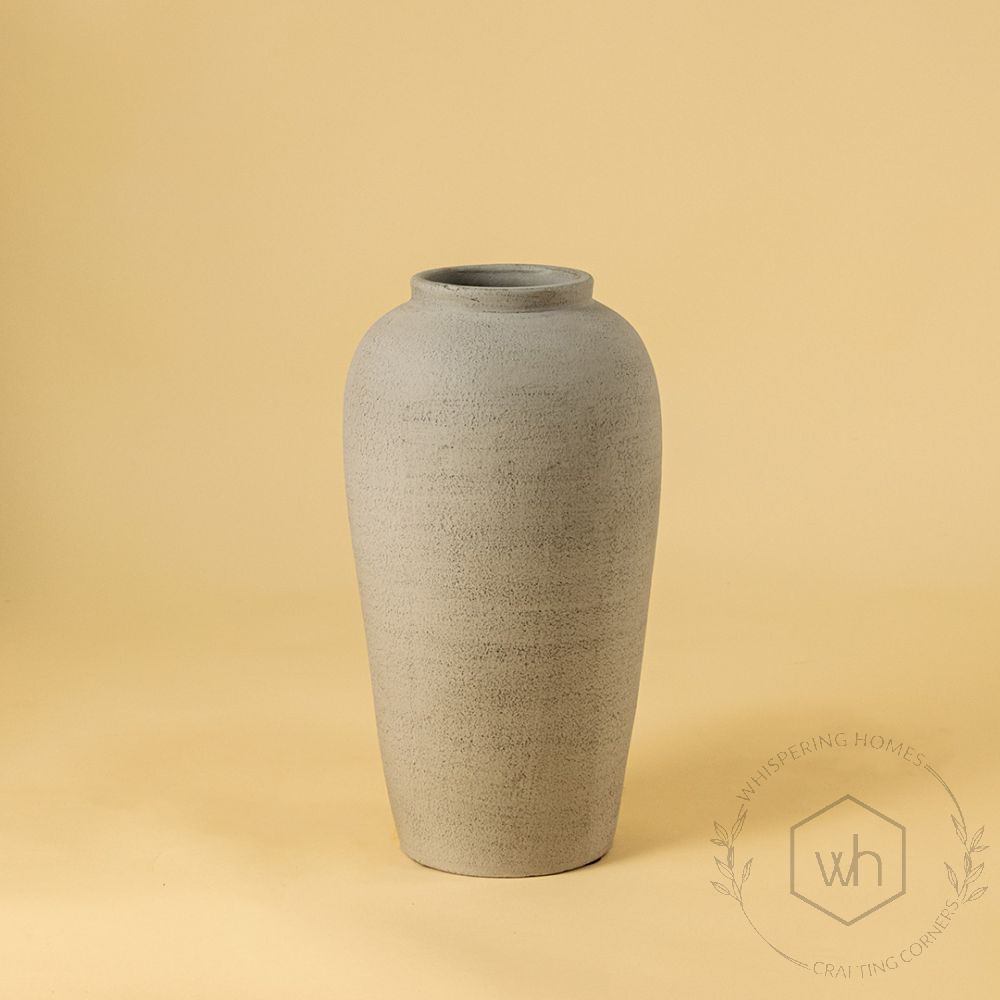 Milkstone Terracotta Vase Small White Background