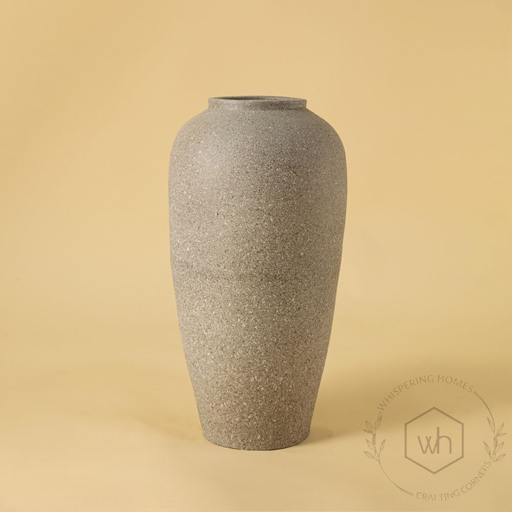 Storm Terracotta Vase Medium White Background