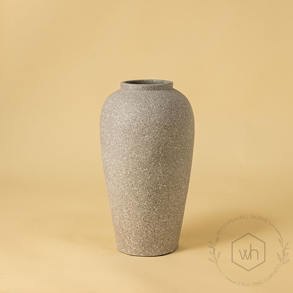 Storm Terracotta Vase Small White Background