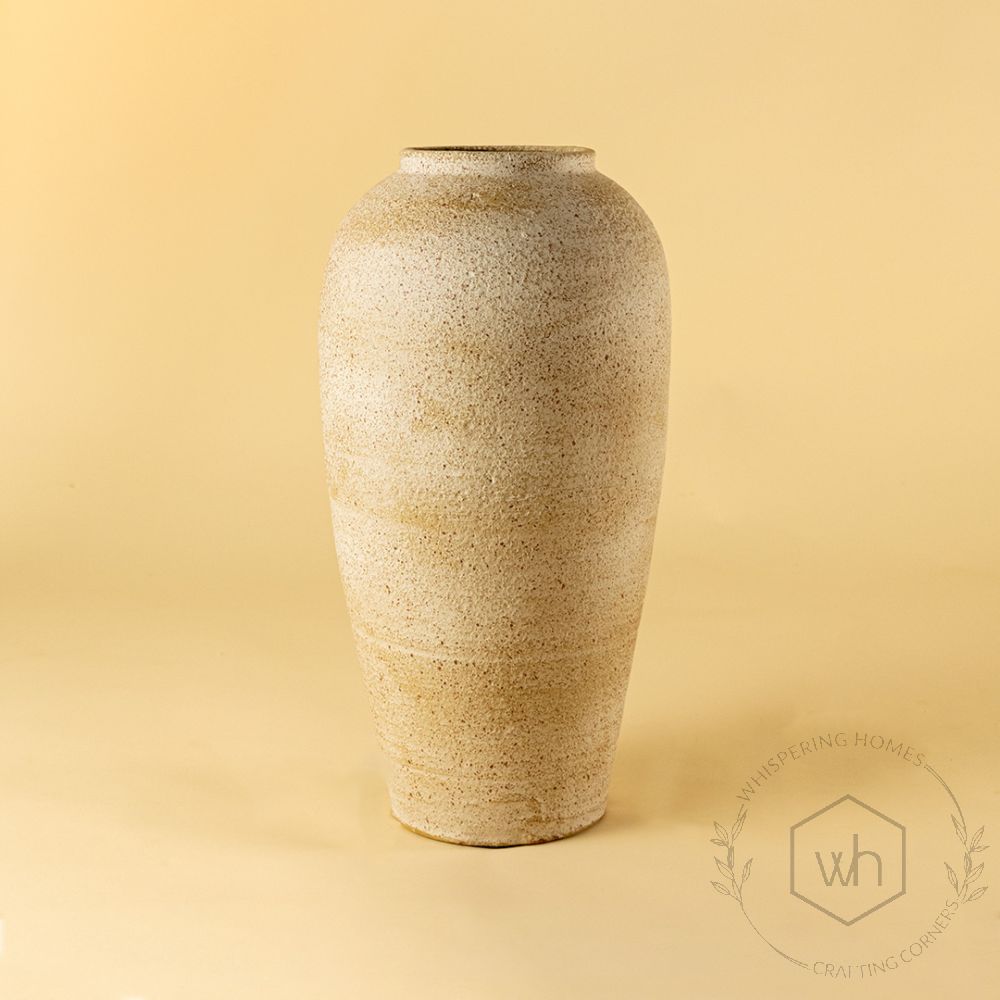 Kiln Terracotta Vase Medium White Background