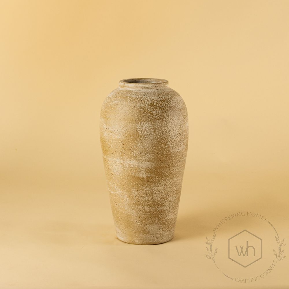 Kiln Terracotta Vase Small White Background