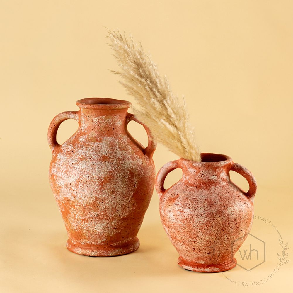 Crackled Terracotta Vase Medium Lifestyle 2