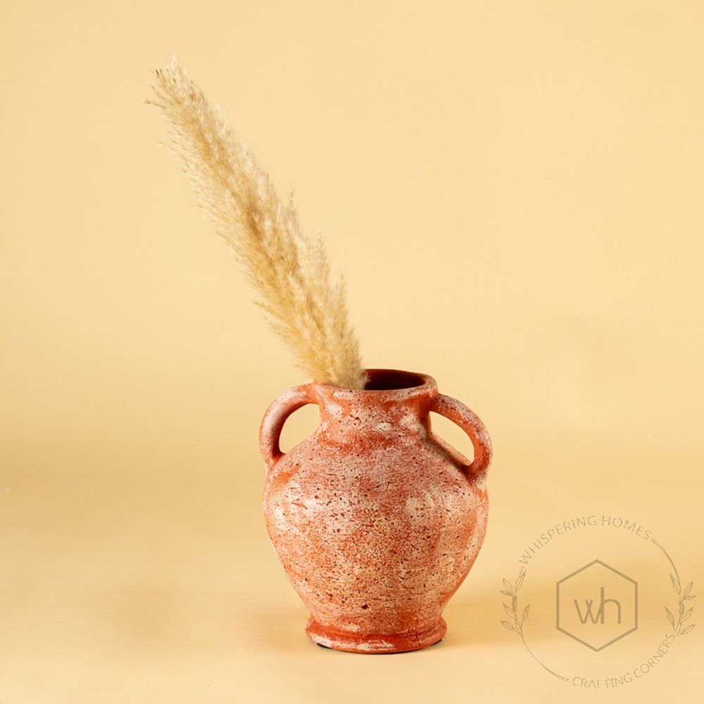 Crackled Terracotta Vase Small Lifestyle 1